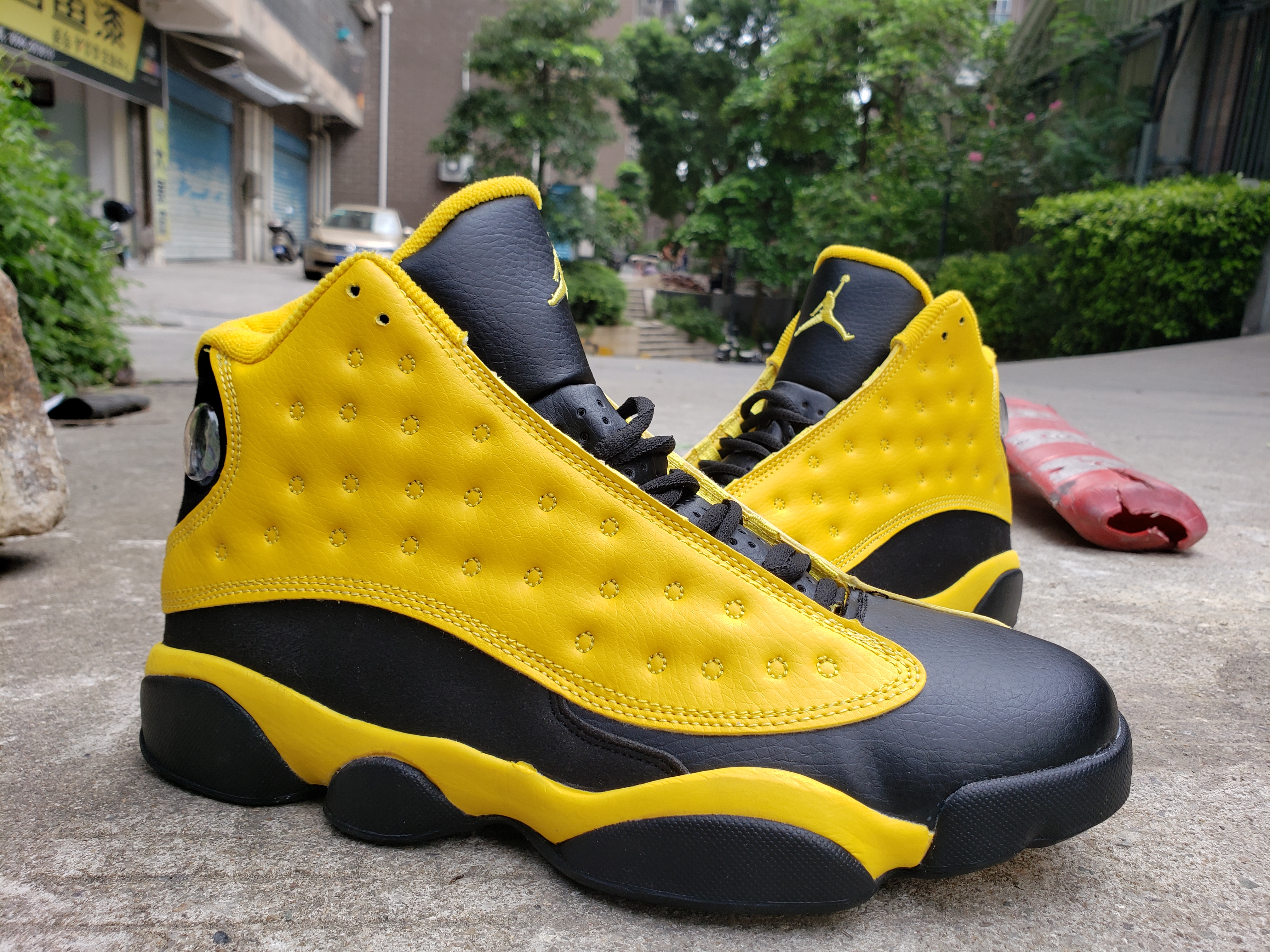 2019 Air Jordan 13 Retro Yellow Black Shoes